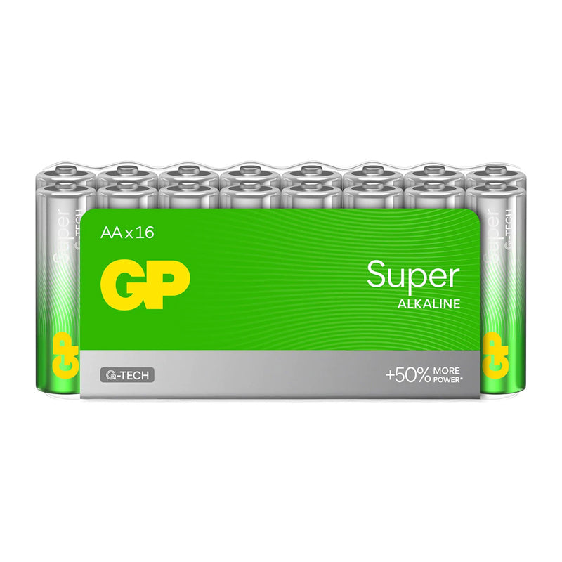 Load image into Gallery viewer, Gp super alkaline aa-batterijen 16pk
