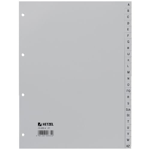 Tabbladen hetzel grijs 24 tabs