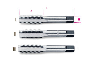Beta handtappen, grove spoed, metrische draad verchroomd staal 430 5 - 004300005
