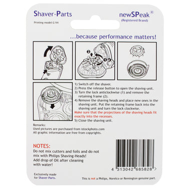 Shaver-parts scheerhoofd alt hq9 hq177