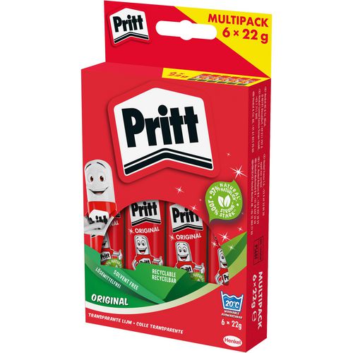 Pritt lijmstift multipack 20g 6 stuks milieubewust