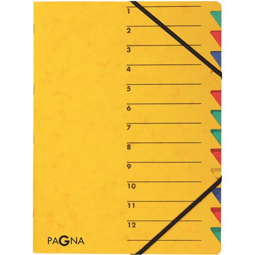 Sorteermap pagna geel a4