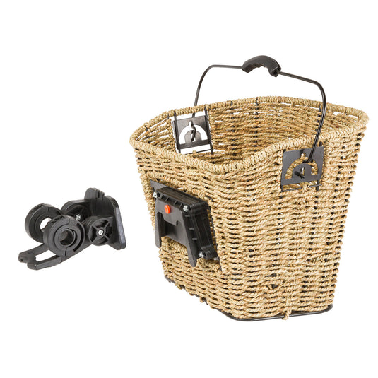 M-wave stuurmand gevlochten 35 x 25 x 26 ø22 cm inclusief stuurhouder