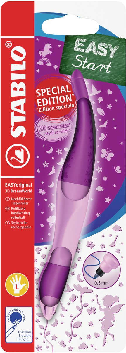 Stabilo easyoriginal dreamworld linkshandige balpen - roze