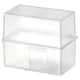 Doos met kaartbestanden han a7 12,1 x 7,4 x 10,1 cm transparant voor 300 kaarten