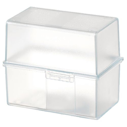 Doos met kaartbestanden han a7 12,1 x 7,4 x 10,1 cm transparant voor 300 kaarten