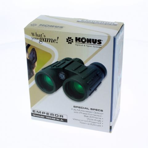 Load image into Gallery viewer, Konus verrekijker emperor 10x42 wp wa met phasecoating

