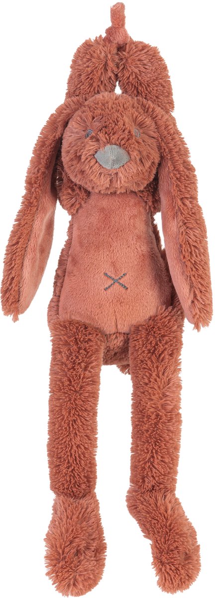 Happy horse konijn richie muziekknuffel - roestbruin - baby cadeau