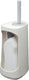 Tiger tess - wc borstel met houder - opbergvak - vrijstaand - met swoop® borstel flexibel - wit lichtgrijs
