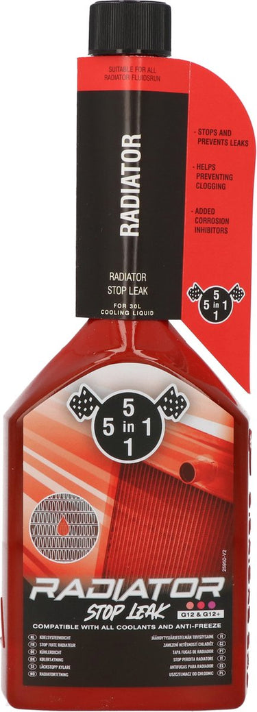 5in1 radiator stop leak rood - 310ml