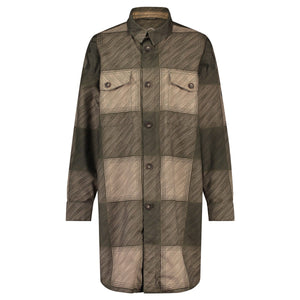 Puch oversized regen shirt winter regenjas dames army green