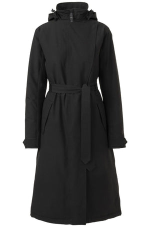 Puch trenchcoat jas winter regenjas dames zwart