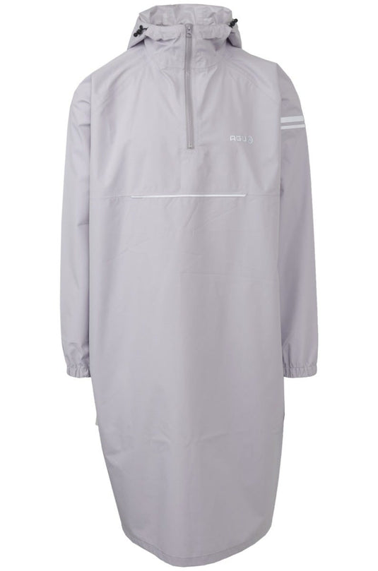 Lange mouw regen poncho dusky lilac
