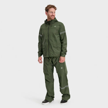 Puch original regenpak essential army green army groen