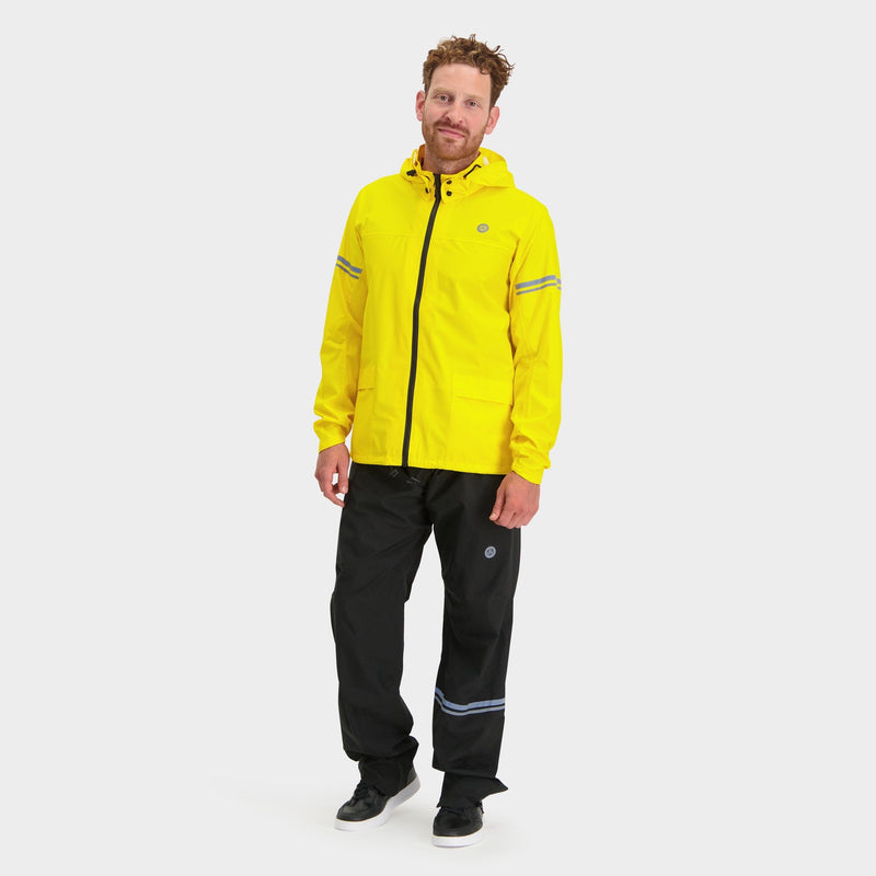 Afbeelding laden in galerijviewer, Agu original regenpak essential zwart geel
