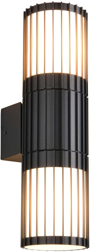 Trio volga - wandlamp - antraciet - excl. 2x e27 4 w - verlichting omhoog en omlaag - wandmontage - buitenverlichting - ip54