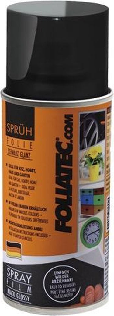 Foliatec spray film (spuitfolie) - zwart glanzend 1x150ml