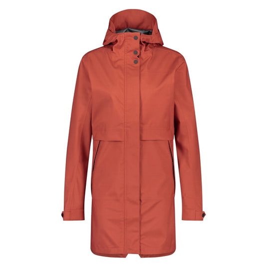 Puch parka regenjas urban outdoor dames cinnabar