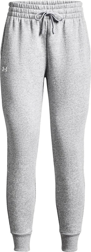 Under armour ua rival fleece jogger dames sportbroek - grijs - wit