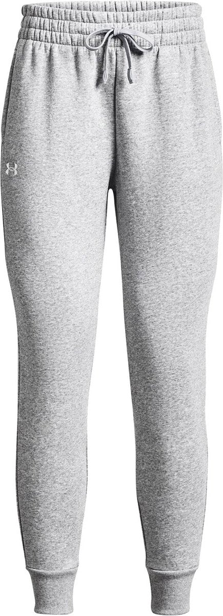 Under armour ua rival fleece jogger dames sportbroek - grijs - wit