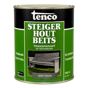 Tenco 1034287 - steigerhoutbeits grey wash 1l | 3 stuks
