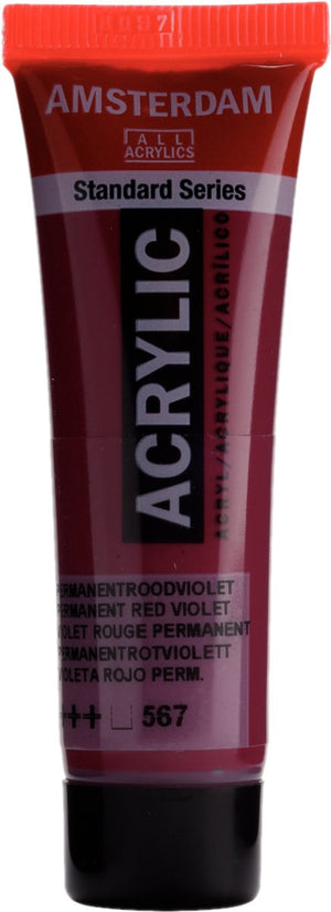 Royal talens verf - acryl - 567 - permanent rood violet - amsterdam - 20ml