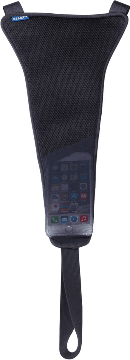 Bbb cycling indoor cycling sweat catcher - zweetdoek indoor fietstrainer - fiets bescherming zweetvanger hometrainer fiets - zwart - bic-11