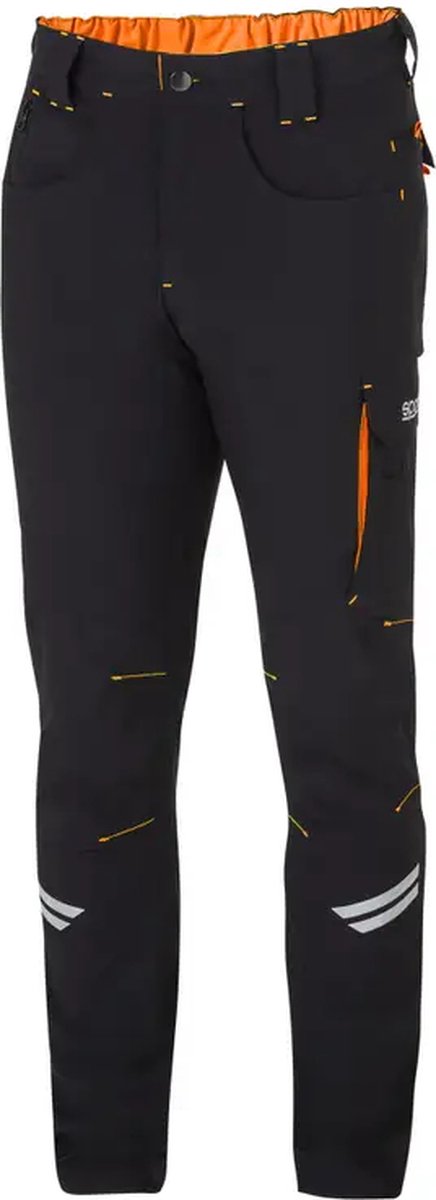 Sparco werkbroek tech light kansas - zwart — oranje