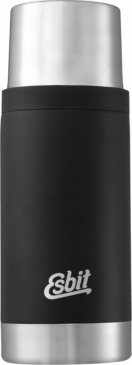 Esbit sculptor roestvrijstalen geïsoleerde fles 0,5 ml zwart