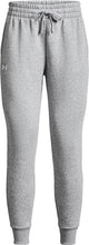 Under armour ua rival fleece joggers-gry heren sportbroek - castlerock light heather - wit