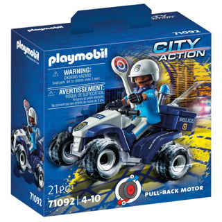 Load image into Gallery viewer, Playmobil City Action Politie Speed Quad 71092
