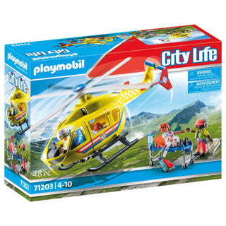 Playmobil city life reddingshelikopter - 71203