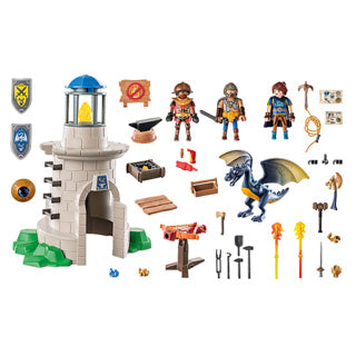 Load image into Gallery viewer, Playmobil 71483 novelmore riddertoren met smid en draak
