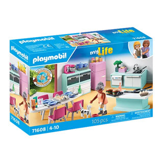 Afbeelding laden in galerijviewer, Playmobil my life keuken met eethoek - 71609
