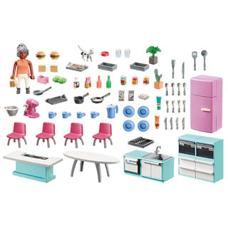 Afbeelding laden in galerijviewer, Playmobil my life keuken met eethoek - 71609
