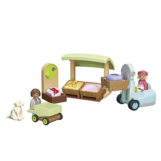 ギャラリービューアに画像をロードする, Playmobil 1.2.3. biologische marktkraam en heftruck - 71691
