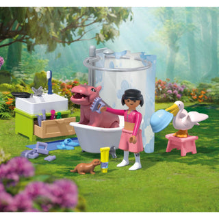 Load image into Gallery viewer, Playmobil 71950 dierenbadplezier | 2 stuks
