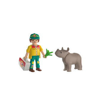 Chargez l'image dans la visionneuse de la galerie, Playmobil 72025 duopack ranger met neushoorn | 2 stuks
