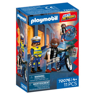 ギャラリービューアに画像をロードする, Playmobil 72076 fietsendiefstal | 2 stuks
