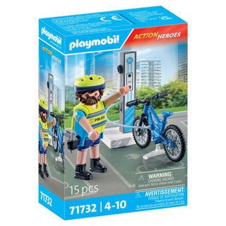 Load image into Gallery viewer, Playmobil 71732 politie fiets patrouille | 2 stuks
