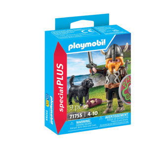Load image into Gallery viewer, Playmobil 71755 viking met waakhond | 2 stuks
