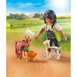 Load image into Gallery viewer, Playmobil 71759 vrouw met geiten | 2 stuks
