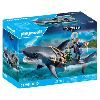 Playmobil pirates reuzenhaai met piraat - 71793