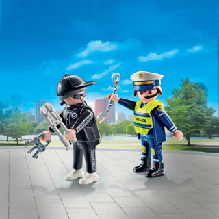Load image into Gallery viewer, Playmobil 71804 politieman en inbreker | 2 stuks
