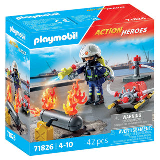 Load image into Gallery viewer, Playmobil 71826 brandweerman met waterpomp | 2 stuks
