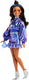 Barbie deluxe stijl pop - metallic blauw topje en rok