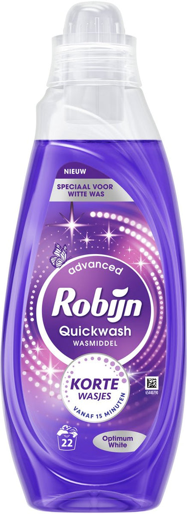 Robijn quickwash - vloeibaar wasmiddel - optimum wit - 22 wasbeurten