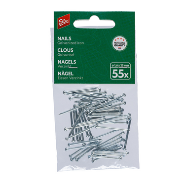 Ellen 1071701 - nails galv.1.6x25mm 55pc | 1 stuks