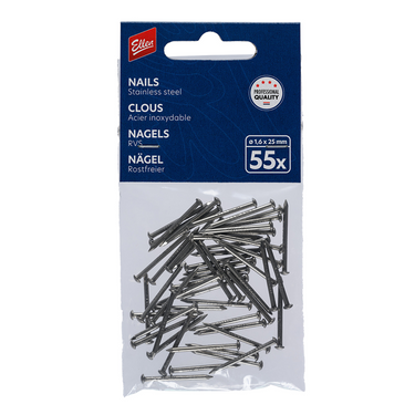 Ellen 1071702 - nails steel1.6x25mm 55pc | 1 stuks