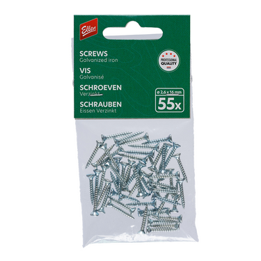 Ellen 1071703 - screws 1.6x25mm 55pc | 1 stuks